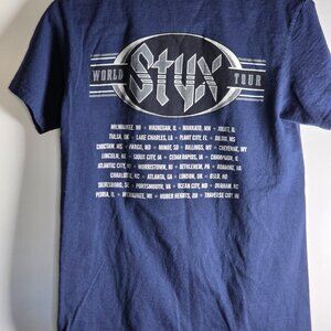 Styx Rock Band 2019 Renegade Tour 2-Sided Tour Shirt - Adult SMALL - Cotton
